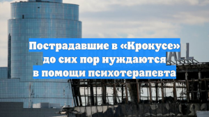 Пострадавшие в «Крокусе» до сих пор нуждаются в помощи психотерапевта