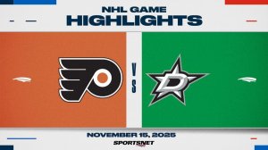 16.11.2025 | ОБЗОР МАТЧА | Даллас Старз - Филадельфия Флайерз | Highlights