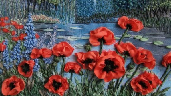 Шёлковая симфония: узоры лентами