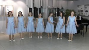 Вокальный ансамбль "Акварель". I Младшая группа Б. Муз. С. Смирнова «Моя Россия»»