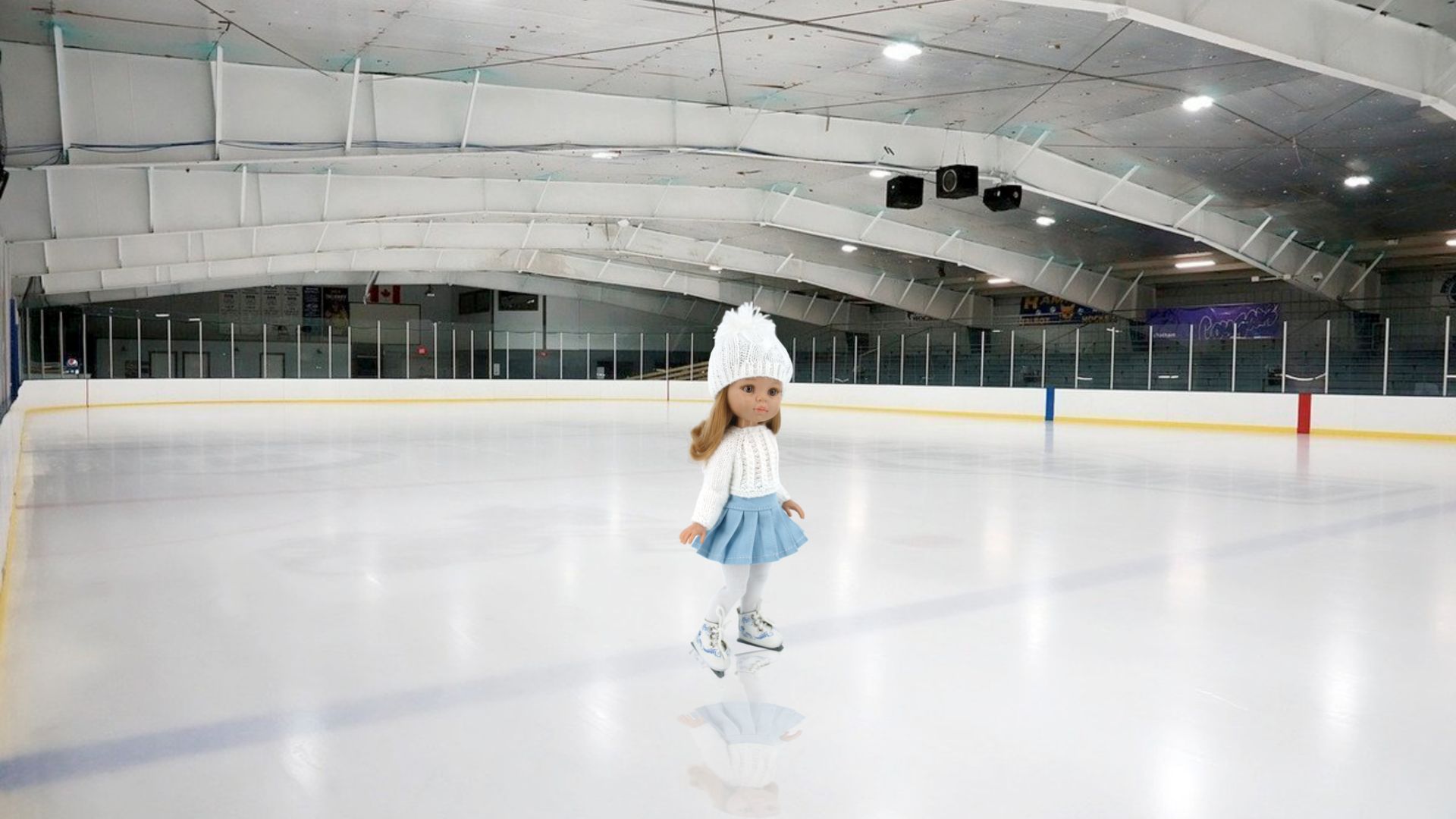 ФИГУРНЫЕ КОНЬКИ ДЛЯ КУКЛЫ PAOLA REINA МОДЕЛЬ "ГОЛУБОЙ ГАРДИЕНТ"