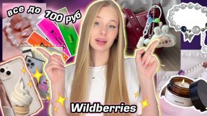ВСЕ ПО 100 РУБ 😳✨Распаковка дешевых товаров с Wildberries 🧴👛Обзор с вб 🩷