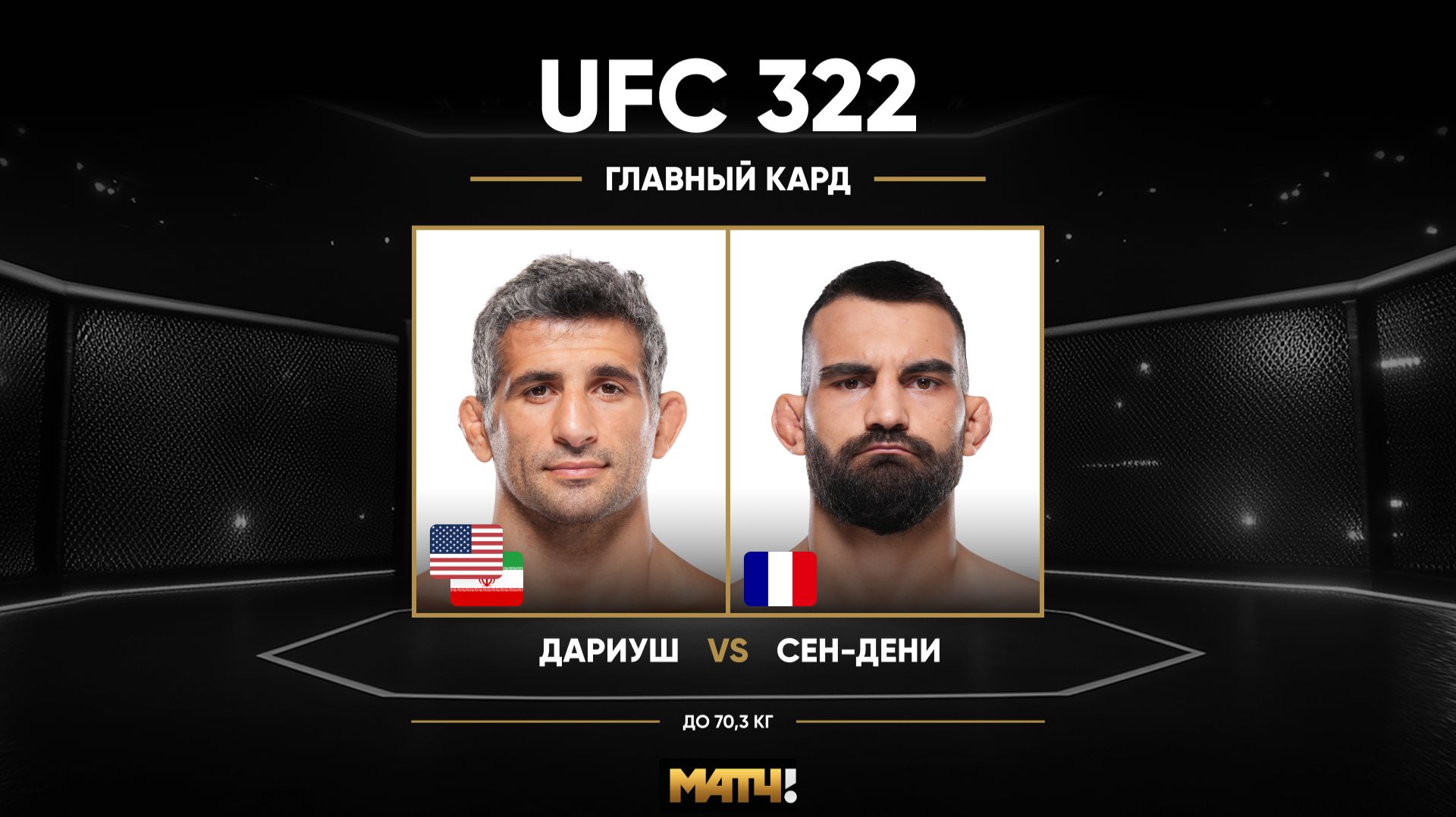 Бенэил Дариуш против Бенуа Сэн-Дени (видео). UFC 322