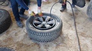 Бортирование колеса взрывом