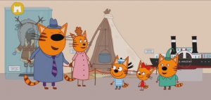 Три Кота Мультфильм Путешествие котят