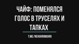 Чaйф: Поменялся, Голос в труселях и тапках