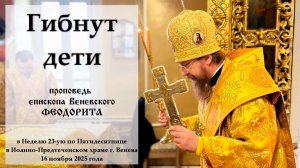 "Гибнут дети". Епископ Венёвский Феодорит.