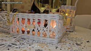 Поднос из бумажной лозы