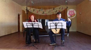 Six duets for violin and guitar No 1 by Paganini 
исп.Стоялова Наталья- Дмитрий Рудченко.