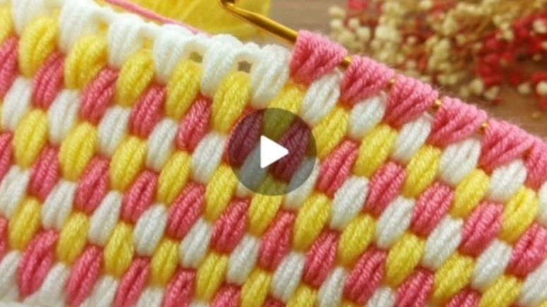 ТУНИССКОЕ ВЯЗАНИЕ КРЮЧКОМ❤ #все_в_жизни_связано #вязаниекрючком #тунисскоевязание смотреть онлайн