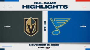 16.11.2025 | ОБЗОР МАТЧА | Сент-Луис Блюз - Вегас Голден Найтс | Highlights