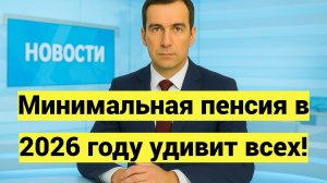 Минимальная пенсия в 2026 году