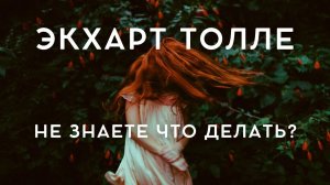 Когда не знаете что делать? Экхарт Толле. Лекция.