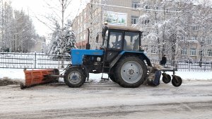 очистка дорог от снега 74 часть