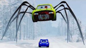 Эпический побег из Зомби-Пожирателя Молний Маккуина, Пожирателя Пожарных Машин ｜BeamNG.Drive (1)