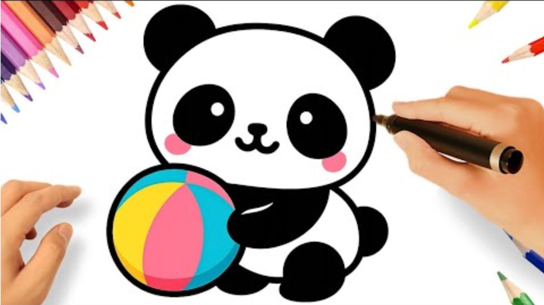 КАК ЛЕГКО НАРИСОВАТЬ КАВАИЙНУЮ МИЛУЮ ПАНДУ 🐼