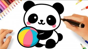 КАК ЛЕГКО НАРИСОВАТЬ КАВАИЙНУЮ МИЛУЮ ПАНДУ 🐼