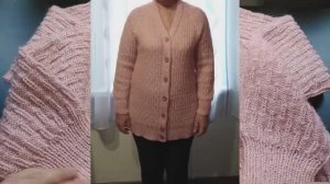 КАРДИГАН С ЦЕЛЬНОВЯЗАННОЙ ПЛАНКОЙ РЕГЛАНОМ СВЕРХУ __ ПОДРОБНО