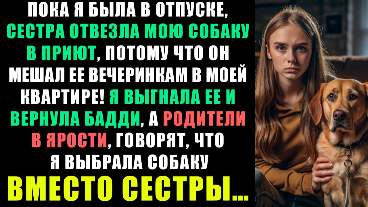 ПОКА Я БЫЛА В ОТПУСКЕ, МОЯ СЕСТРА ОТВЕЗЛА МОЮ СОБАКУ В ПРИЮТ, ПОТОМУ ЧТО ОН МЕШАЛ ЕЕ ВЕЧЕРИНКАМ... смотреть онлайн