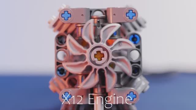 Создавайте двигатели Lego Technic. V6, рядные, плоские, X12, W16, радиальные + тестовые смотреть онлайн