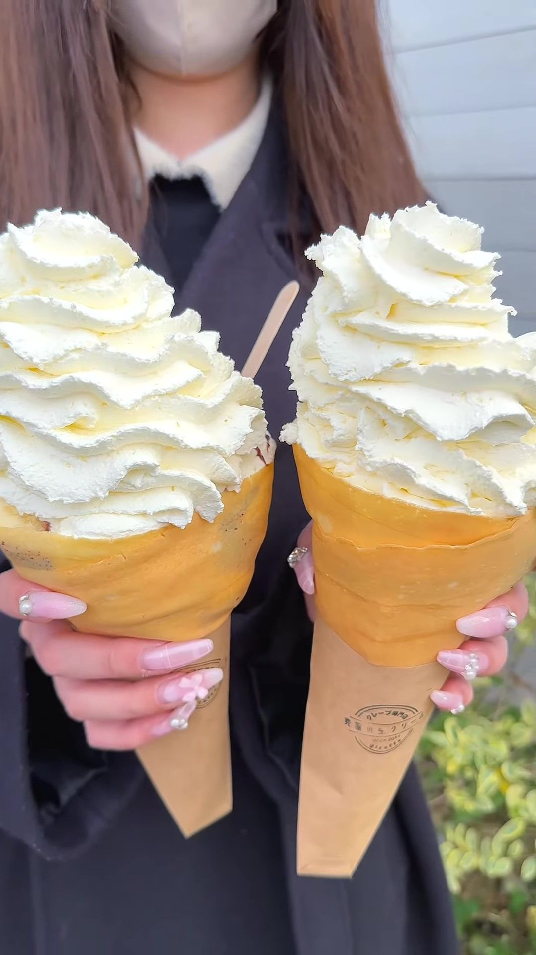 Блинчики со взбитыми сливками 🍦