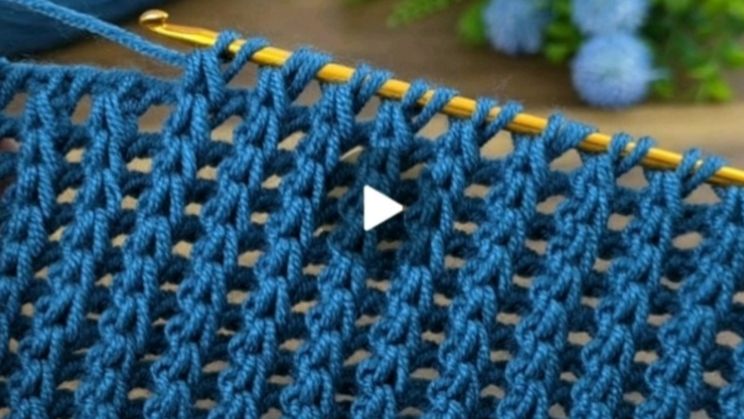 ТУНИССКОЕ ВЯЗАНИЕ КРЮЧКОМ❤ #все_в_жизни_связано #вязаниекрючком #тунисскоевязание смотреть онлайн