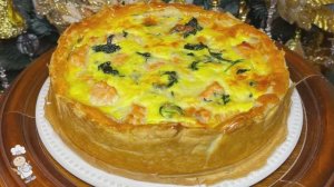 Рыбный Пирог - вкусный и простой рецепт из готового слоенного теста.