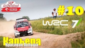 Super WRC7 Европейское ралли Польша + Супер Гонки на руле Logitech гонки вид из кабины