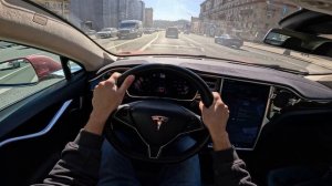 2015 Tesla Model S / Тесла Модель С электромобиль 4x4 334 л.с. | Тест драйв | Шумомер | Обзор