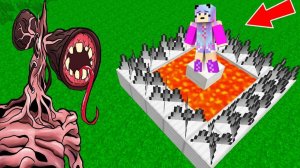 СИРЕНОГОЛОВЫЙ ПОЙМАЛ НУБА В ЛОВУШКУ В МАЙНКРАФТ SCP SIREN HEAD ТРОЛЛИНГ НУБ ПРОТИВ ПРО В MINECRAFT