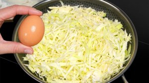Вкуснейший ужин за считанные минуты! Быстрая и Очень Вкусная Запеканка из капусты! Капуста и Яйца