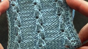 Элегантный узор спицами