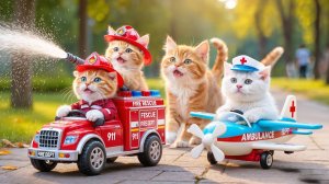 Мультики для детей, сборник мультиков про котят, котята пожарные/мультфильмы