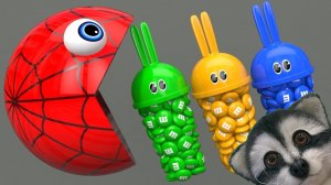 ИЗУЧАЕМ ЦВЕТА ВМЕСТЕ С ПАКМАНОМ И ПЛЮШЕВЫМ ЕНОТОМ СЁМОЙ