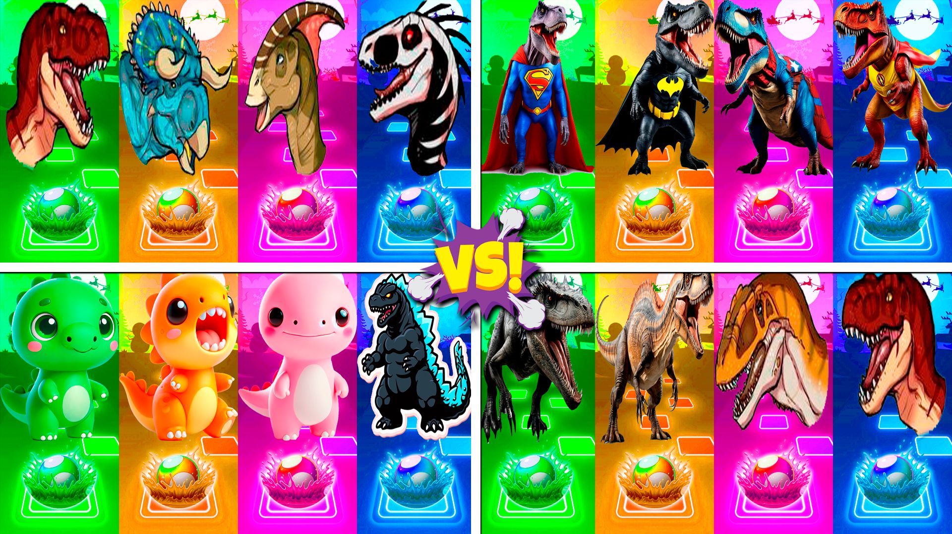 Динозавры МЕГАМИКС 225-228 уровни - Мультики про Динозавров | МУЛЬТФИЛЬМЫ ДИНОЗАВРЫ в Tiles Hop смотреть онлайн