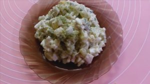 Рецепт салата, который заменит Оливье. Салат с кальмарами.  Очень вкусный..