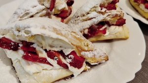 ВКУСНЕЙШИЙ ДЕСЕРТ ИЗ СЛОЕНОГО ТЕСТА