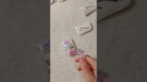 распаковка самодельных бумажных котиков типа "лабубу"