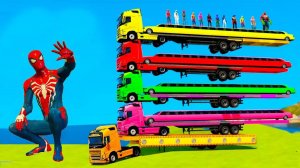 ГОНОЧНАЯ ТРАССА С ПРЕПЯТСТВИЯМИ ДЛЯ СУПЕРГЕРОЕВ 🚗 ЧЕЛОВЕК ПАУК ПРОТИВ БЭТМЕНА И ХАЛКА №10