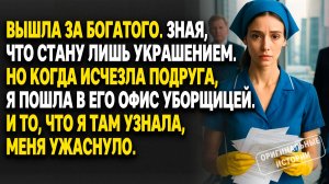 Я вышла за миллионера. А когда исчезла подруга — стала уборщицей в его офисе