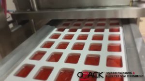 Упаковка джема и конфитюра в Дип-поты на термоформере Form Fill Seal OPACK серии QT