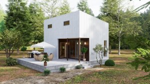 Уютный дом 5x8 м с мансардой всего за 950 000 ₽! 🌿 Идеальный домик у озера