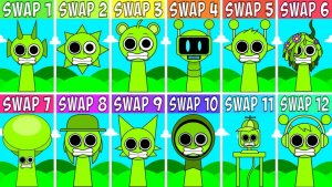 SPRUNKI: ФАЗА 1 — ВСЕ ПЕРСОНАЖИ В РЕЖИМЕ SWAP! ⚛️🎭