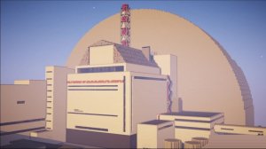 ЧАЭС В МАЙНКРАФТЕ С АРКОЙ НАД 4 ЭНЕРГОБЛОКОВ