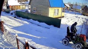 -16 , Заводим Lifan 190 . Работаем по снегу))