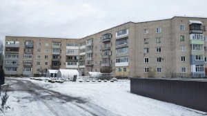 Первый снег на улице Победы