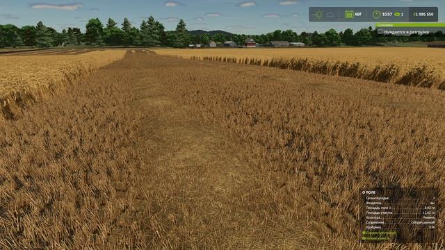 fs25 журавлёво ч12Уборка ячменя.