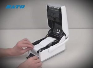SATO FX3-LX - загрузка рулона этикеток в режиме отделителя