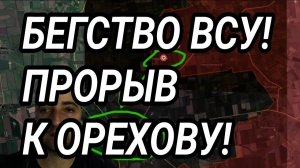 ОТВАЖНОЕ БЕГСТВО ВСУ! ПРОРЫВ НА ОРЕХОВ И ГУЛЯЙПОЛЕ. ВОЕННЫЕ СВОДКИ