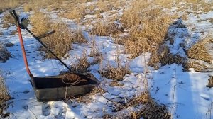 Металокоп. Поиск металла по снегу.